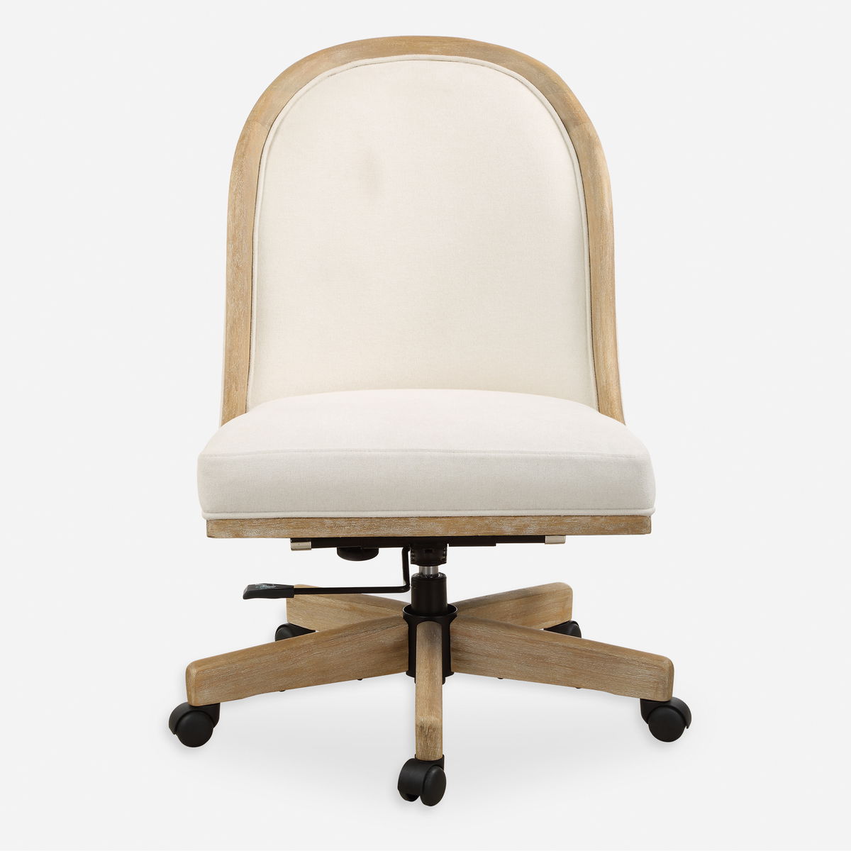 Lithe Light Oak Desk Chair, Accent Chair by Uttermost, 22.5" width x 37.5" height x 26.5" depth View 1
