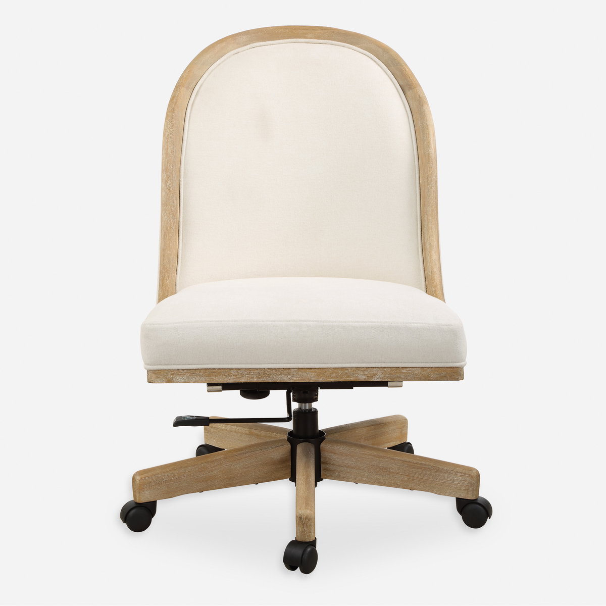 Lithe Light Oak Desk Chair, Accent Chair by Uttermost, 22.5" width x 37.5" height x 26.5" depth View 1