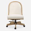 Lithe Light Oak Desk Chair, Accent Chair by Uttermost, 22.5" width x 37.5" height x 26.5" depth thumbnail 1