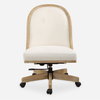 Lithe Light Oak Desk Chair, Accent Chair by Uttermost, 22.5" width x 37.5" height x 26.5" depth thumbnail 1