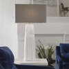 Sycamore White Table Lamp, by Uttermost, 1'7" width x 3' height x 11" depth thumbnail 2