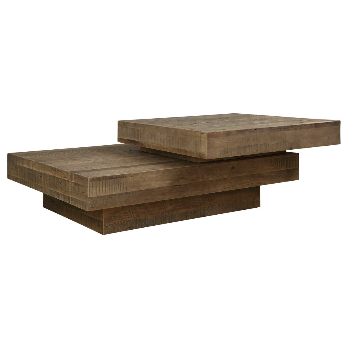 Rustic Planes Modern Coffee Table, by Uttermost, 57" width x 19.5" height x 47.25" depth View 6