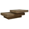 Rustic Planes Modern Coffee Table, by Uttermost, 57" width x 19.5" height x 47.25" depth thumbnail 6