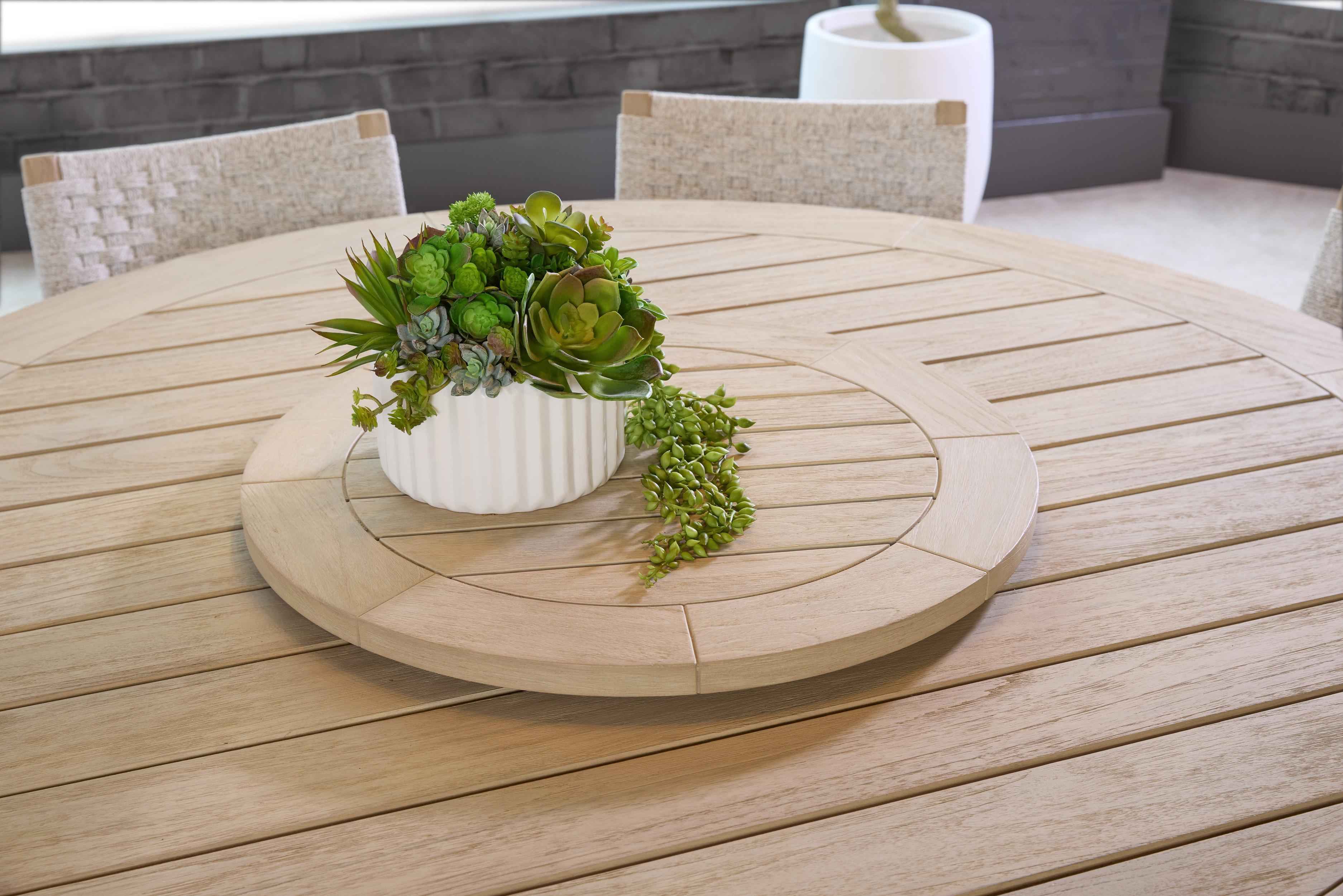 Boca Outdoor Lazy Susan, Dining Table by Essentials for Living, 26.5" width x 1.5" height x 26.5" depth View 6