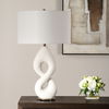 Meridian Ivory Stone Table Lamp thumbnail 2