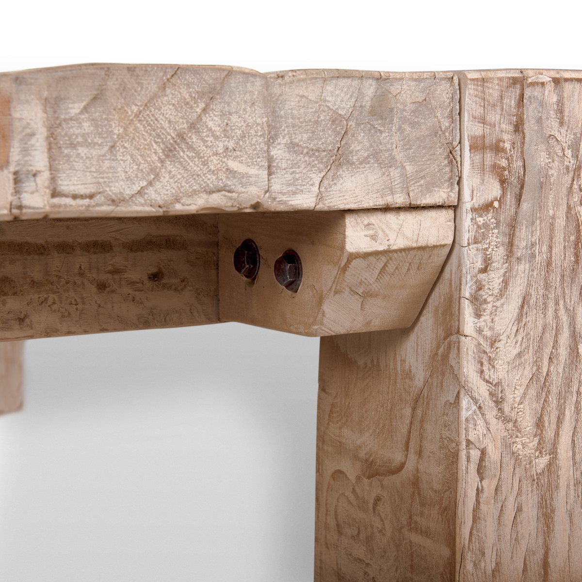 McArthur 48x48 Square Reclaimed Solid Wood Coffee Table, by Mercana, 48" length x 48" width x 14" height View 8