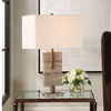 Turning Point Travertine Table Lamp thumbnail 1