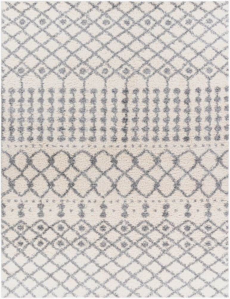 Deluxe Shag Machine Woven Rug, by Surya, 1'3.75" length x 1'3.75" width