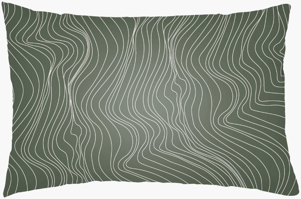 Modern Lines Lumbar Pillow, Decorative Pillow by Surya, 14" length x 22" width
