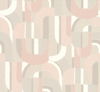 Sculpture Garden Pink & Cream Wallpaper, by York Wall, 27' length x 2'3" width x 0.02" depth thumbnail 1