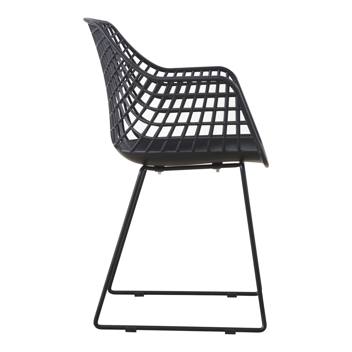Honolulu Chair Black - Set Of Two, Accent Chair by Moe's Home, 22.5" width x 34" height x 22" depth View 7