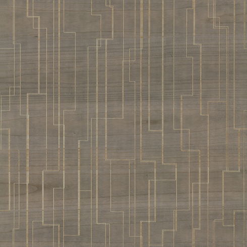 Inlay Line Mink Wallpaper