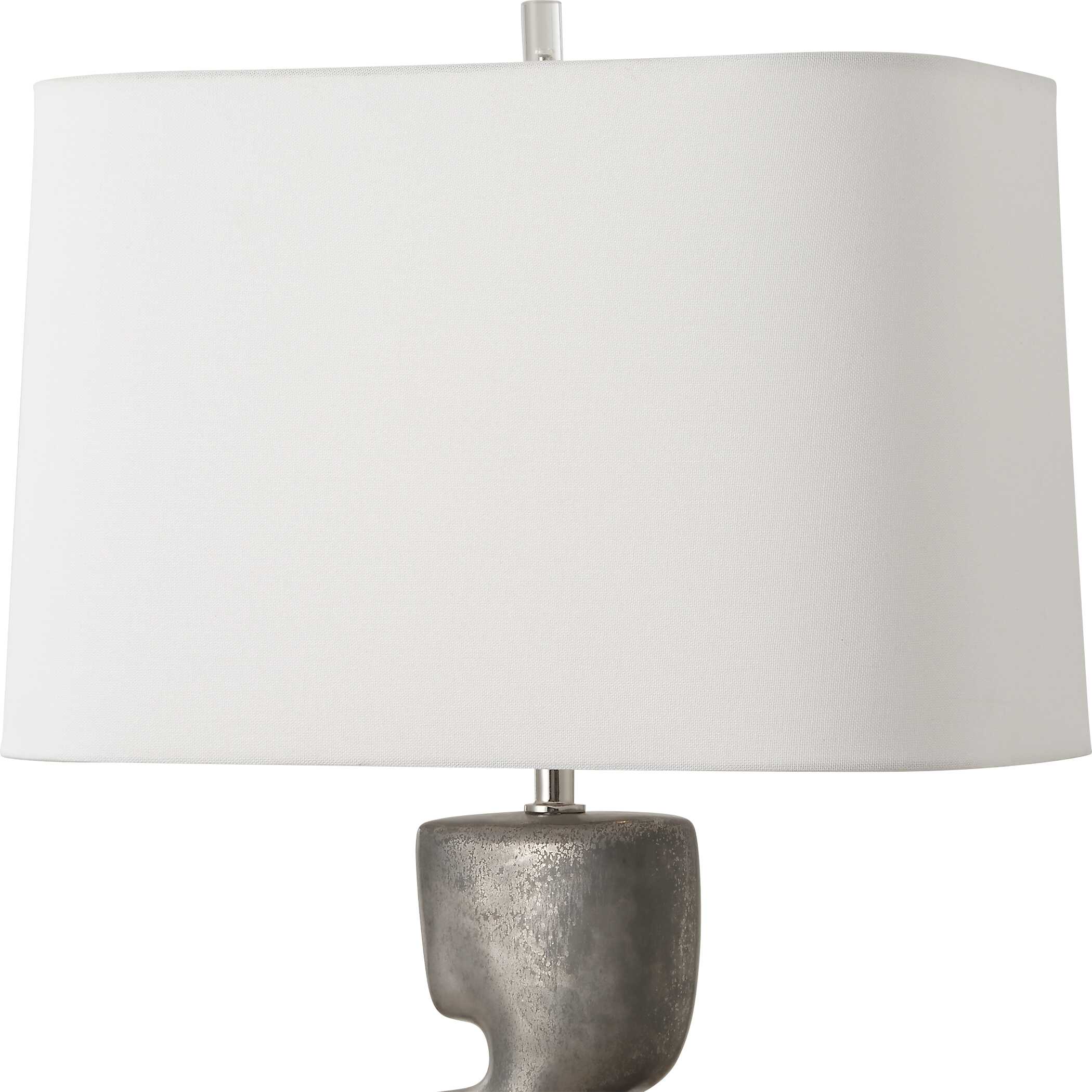 Free Flowing Nickel Table Lamp, by Uttermost, 16" width x 28.5" height x 10.5" depth View 7