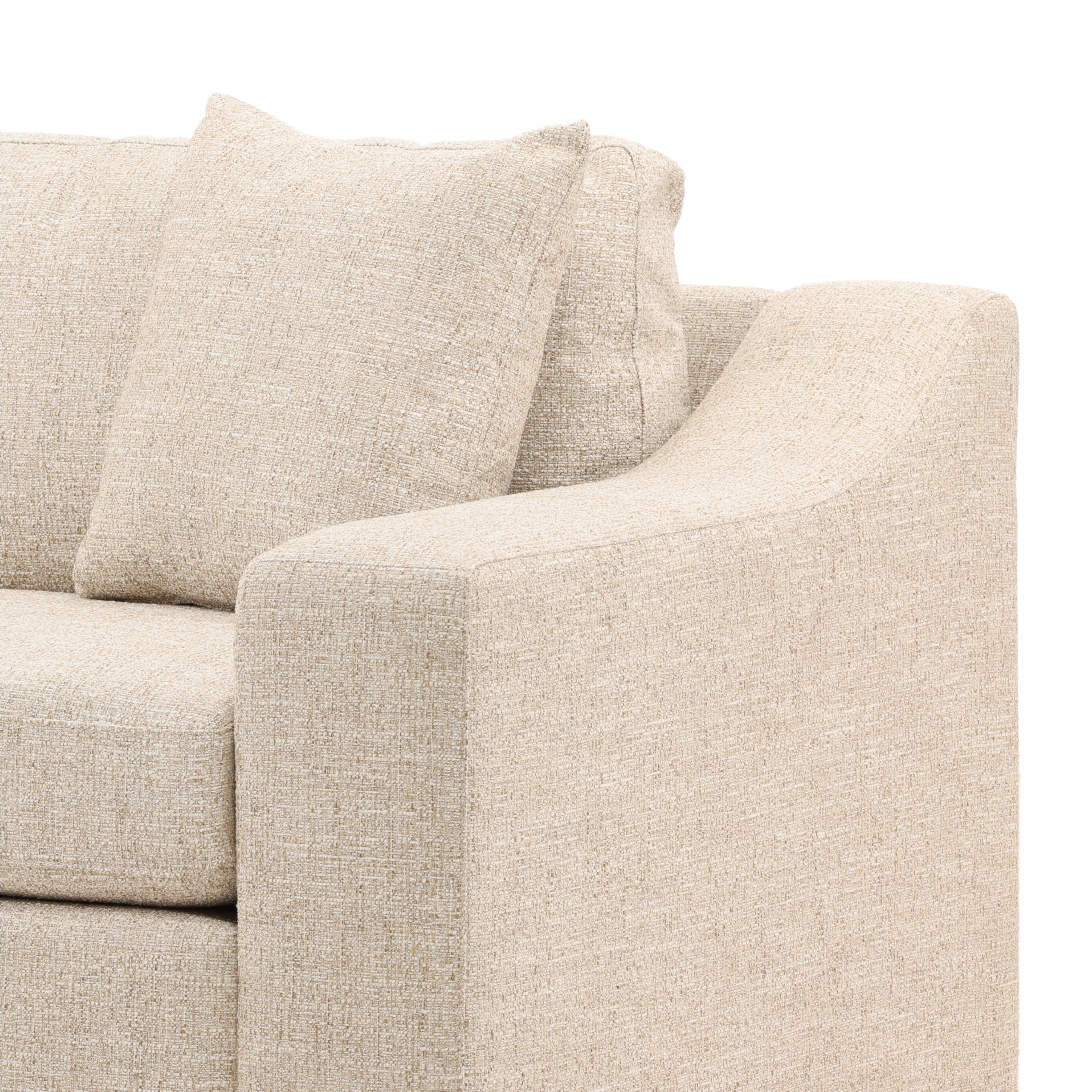 Emma Sofa Fawn, Sofas & Sectional by Dovetail, 94.75" width x 33.37" height x 40" depth View 6