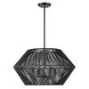 Suva 4 Light Black Rope Pendant thumbnail 4