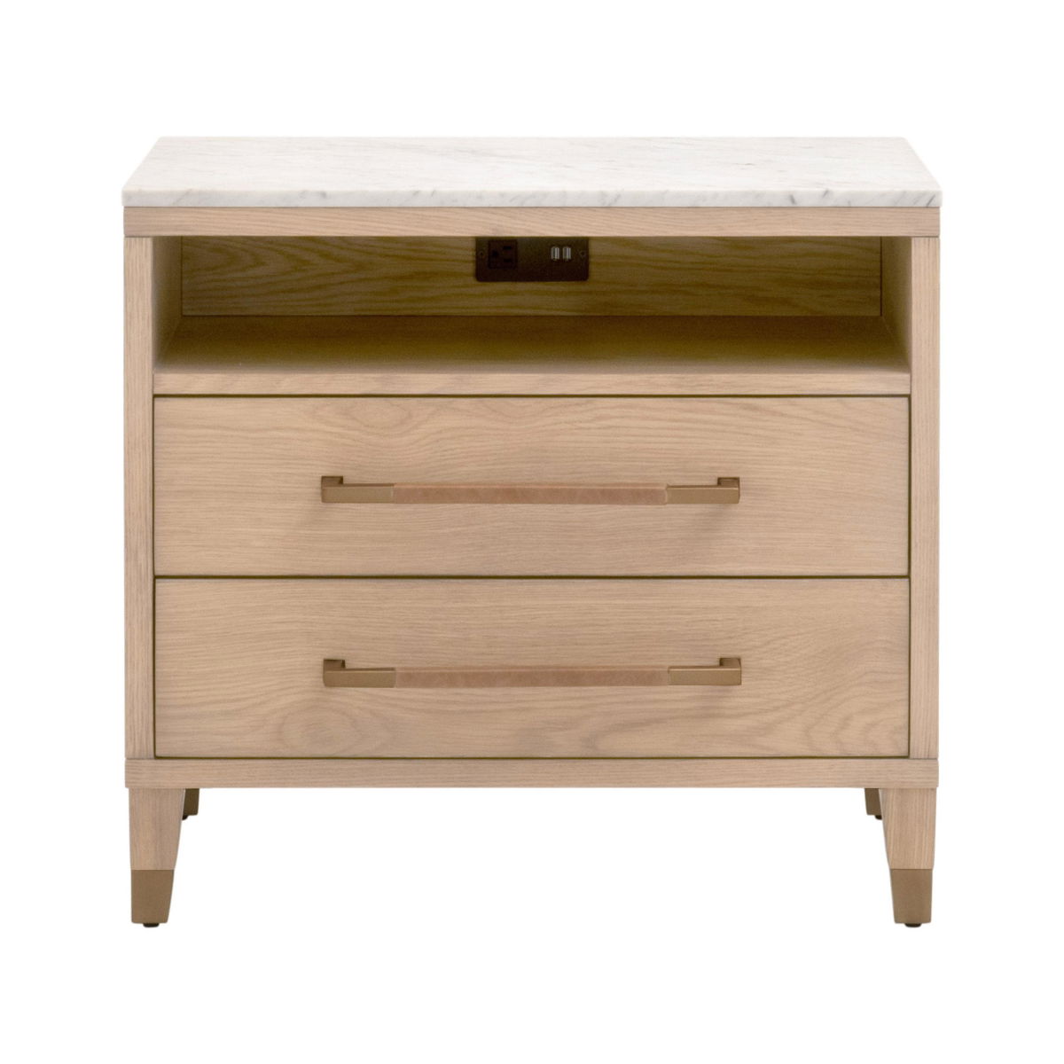 Cambria 2-Drawer Nightstand, by Essentials for Living, 29" width x 26.75" height x 18" depth View 1