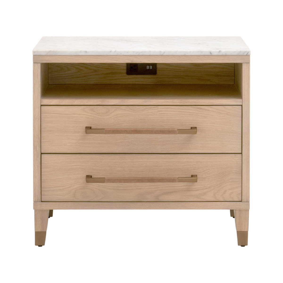 Cambria 2-Drawer Nightstand, by Essentials for Living, 29" width x 26.75" height x 18" depth View 1