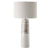Haven White Glaze Table Lamp, by Uttermost, 15" width x 29.5" height x 15" depth thumbnail 5