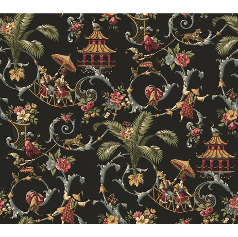 Mandarin Rose Red Wallpaper