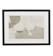 Online Designer Home/Small Office Artist-Signed Tonal Grey Abstract Print