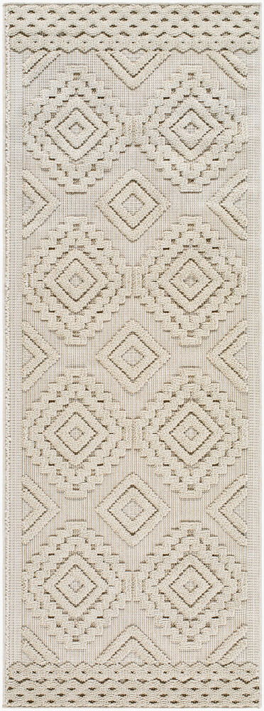 Rockport Machine Woven Rug, by Surya, 7'2.61" length x 2'7.5" width