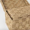 Hanalei Set of 2 Seagrass Boxes with Lids, by Mercana, 11.42" length x 7.48" width x 7.48" height thumbnail 11