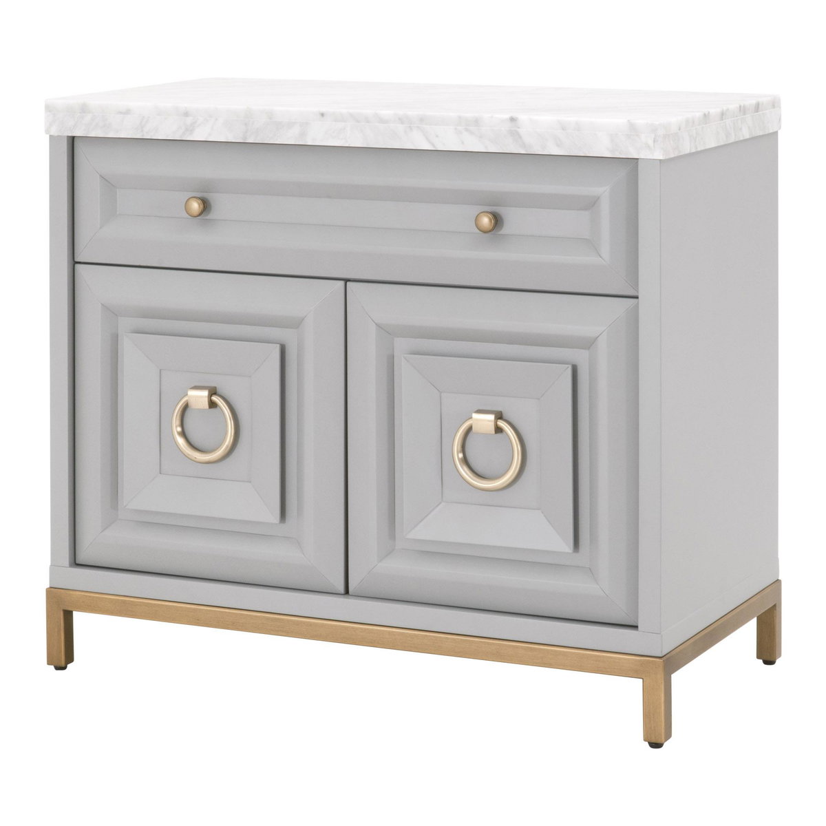 Azure Carrera Media Chest, Nightstand by Essentials for Living, 36.75" width x 32.5" height x 19" depth View 3