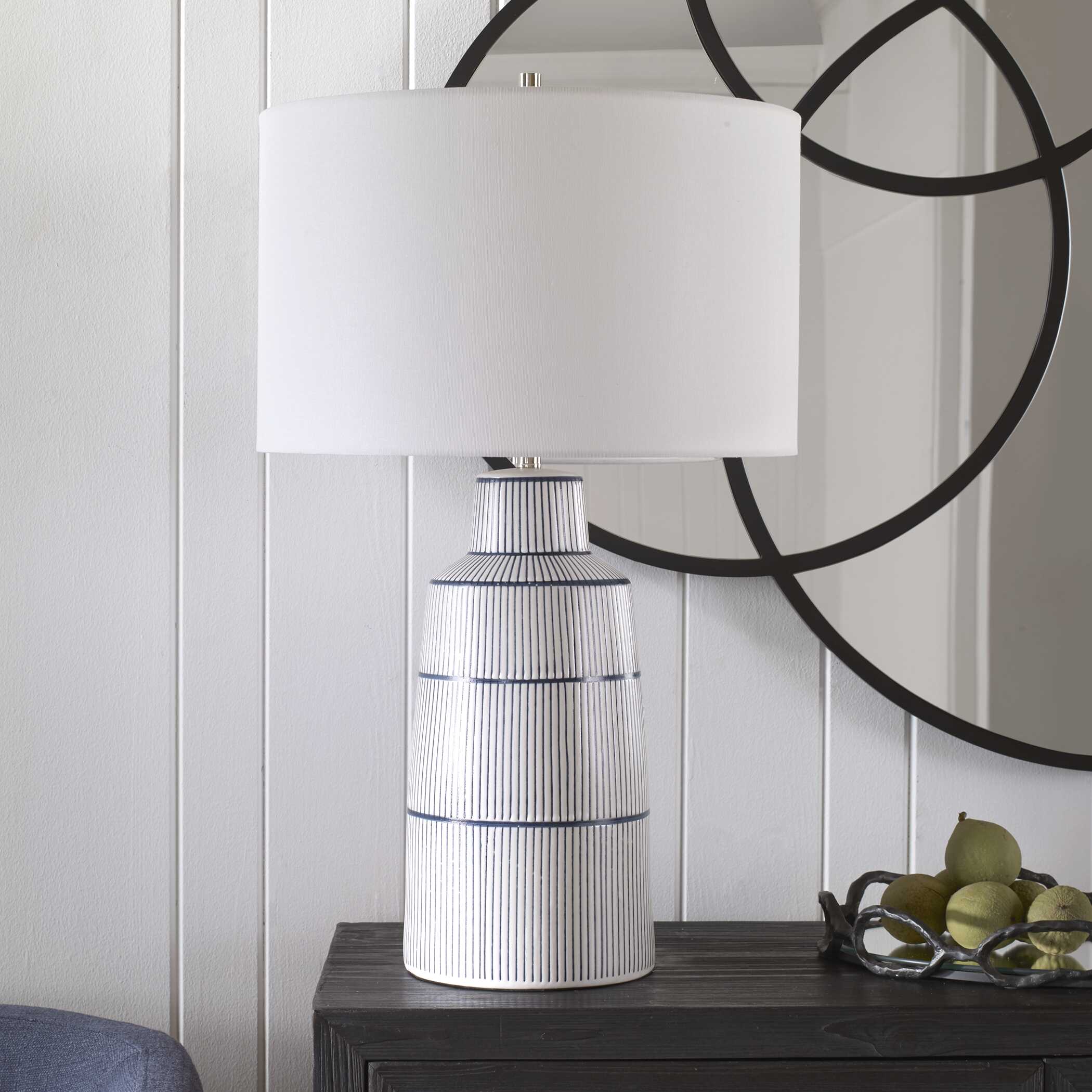 Breton Nautical Stripe Table Lamp large image 