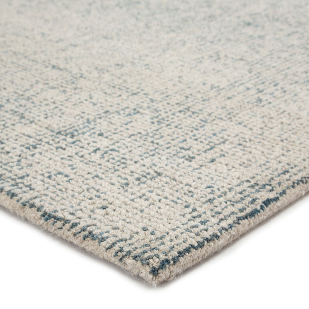 Ivory/Blue Area Rug large image 