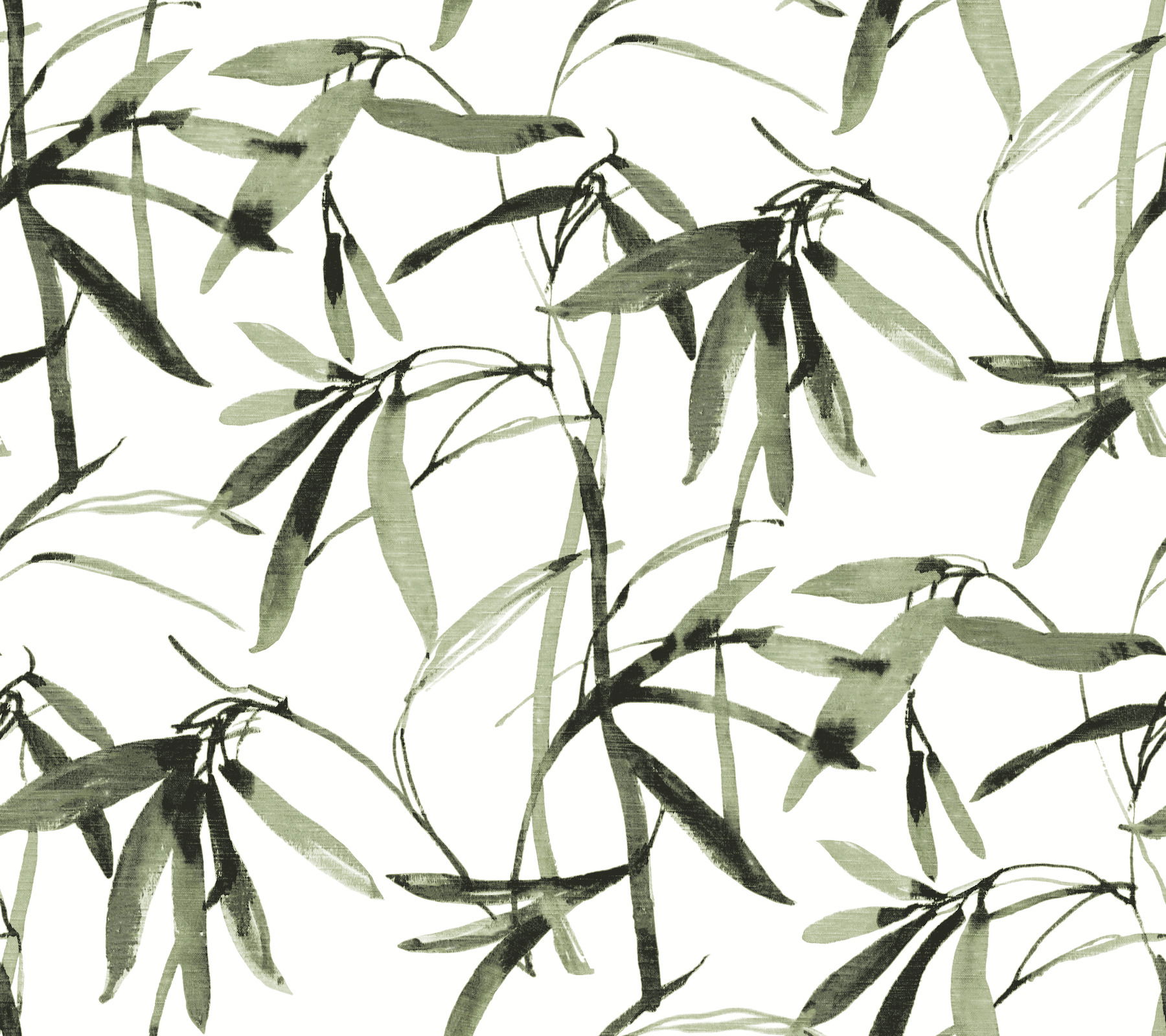 Bamboo Ink Green & Black Wallpaper large image 