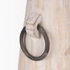 Monique Small Light Brown with Handles Wood Pot, Decorative Jar by Mercana, 5" length x 5" width x 7" height thumbnail 7