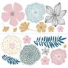 Perennial Blooms Giant Wall Decals, by York Wall, 1'6" length x 1'5.25" width x 2.59" depth thumbnail