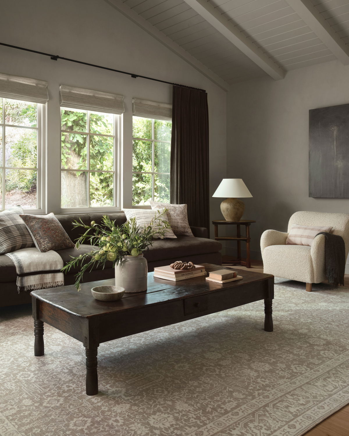 Amber Lewis x Loloi Zuma Rug, 5'3" length x 5'3" width View 2