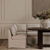Fable Slipcover Dining Slipper Chair Beige thumbnail 6