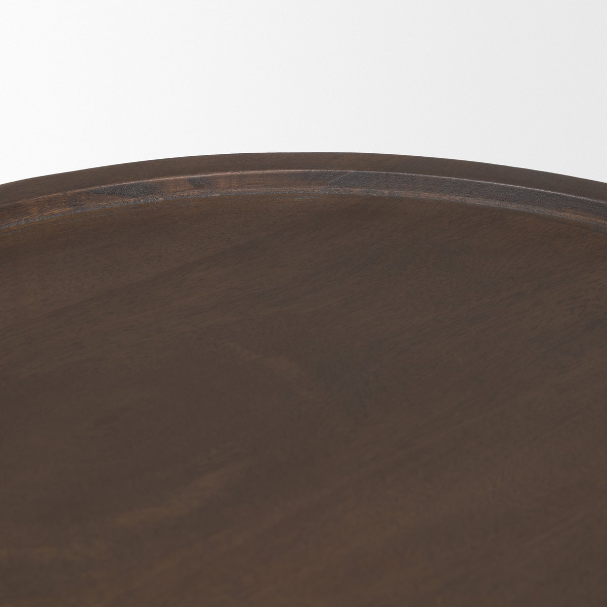 Takoda Dark Brown Wood Tapered Drum Accent Table, Side & End Table by Mercana, 19" length x 19" width x 20.5" height View 7