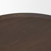 Takoda Dark Brown Wood Tapered Drum Accent Table, Side & End Table by Mercana, 19" length x 19" width x 20.5" height thumbnail 7