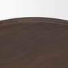 Takoda Dark Brown Wood Tapered Drum Accent Table, Side & End Table by Mercana, 19" length x 19" width x 20.5" height thumbnail 8