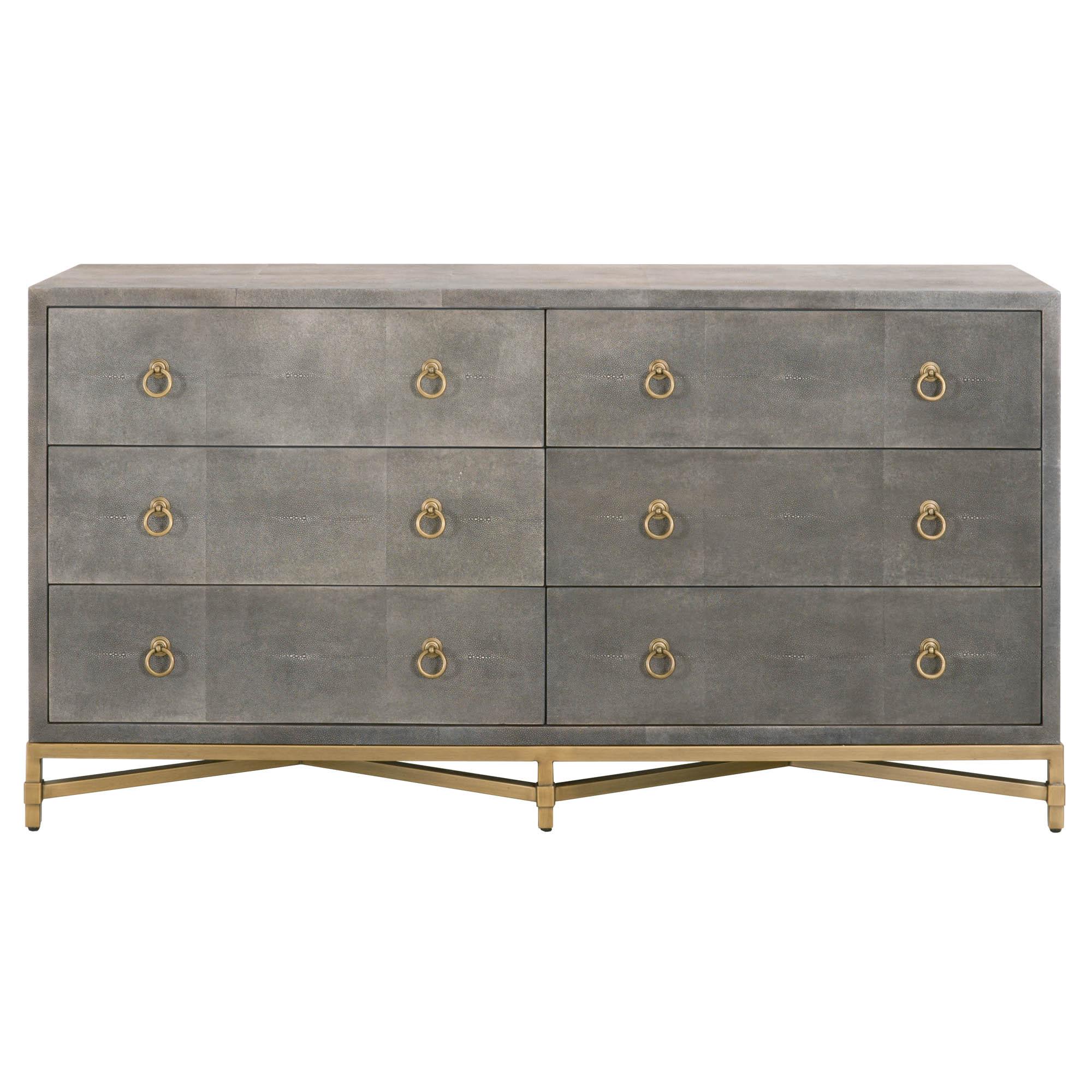 Strand Shagreen 6-Drawer Double Dresser, by Essentials for Living, 68" width x 37.5" height x 20" depth View 1