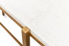 Shagreen Console Table  Osprey White, by Sarreid, 1'2" length x 5' width x 2'10" height thumbnail 7