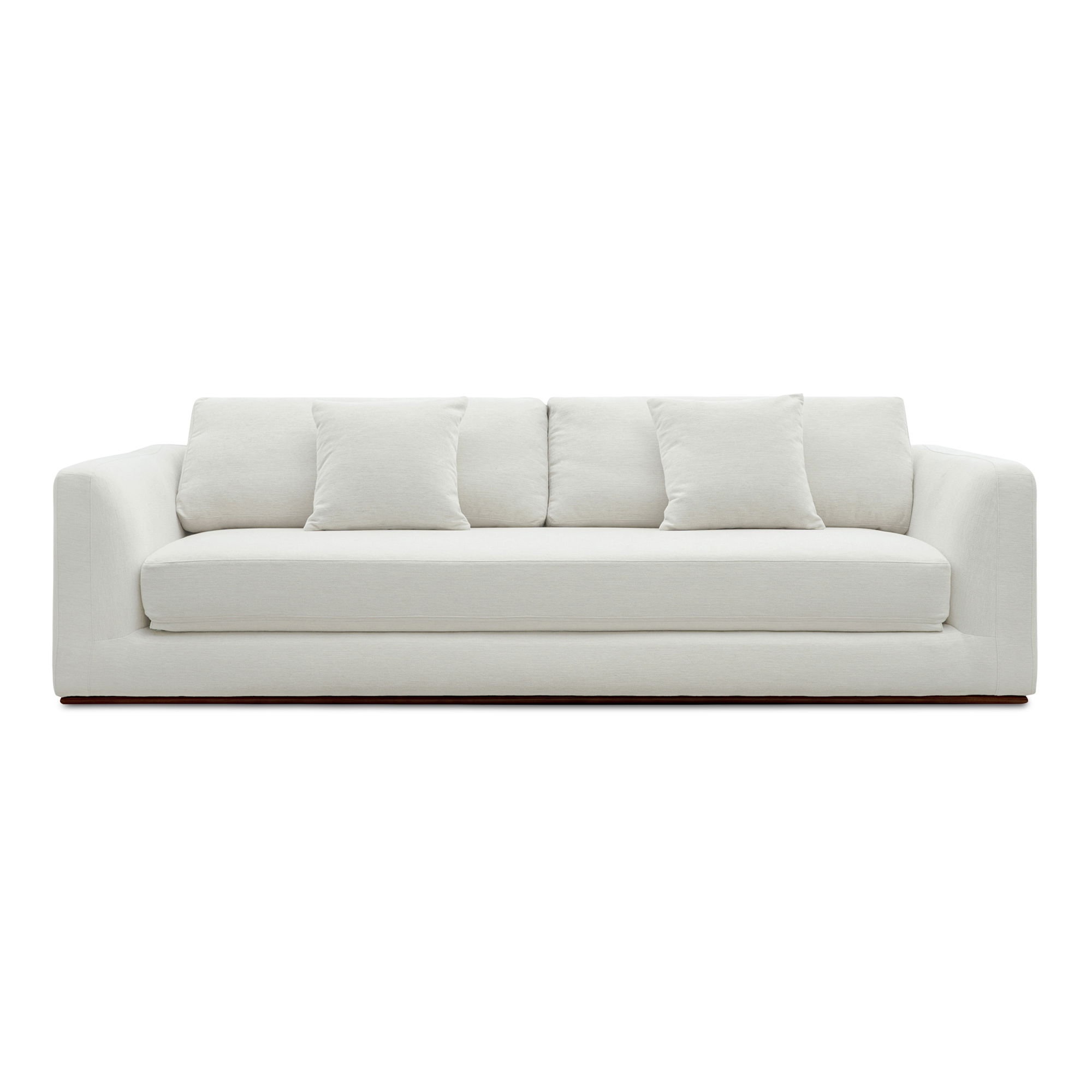 Rue Sleeper Sofa Off White, Sofa Bed by Moe's Home, 97.5" width x 25" height x 40.5" depth View 1