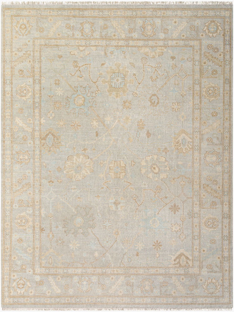 Ushak Handmade Rug, by Surya, 1'6" length x 1'6" width