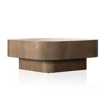 Online Designer Business/Office Euclid Coffee Table-Warm Umber Burl