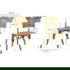 Churchill Dining Chair Light Brown - Set Of Two thumbnail 7