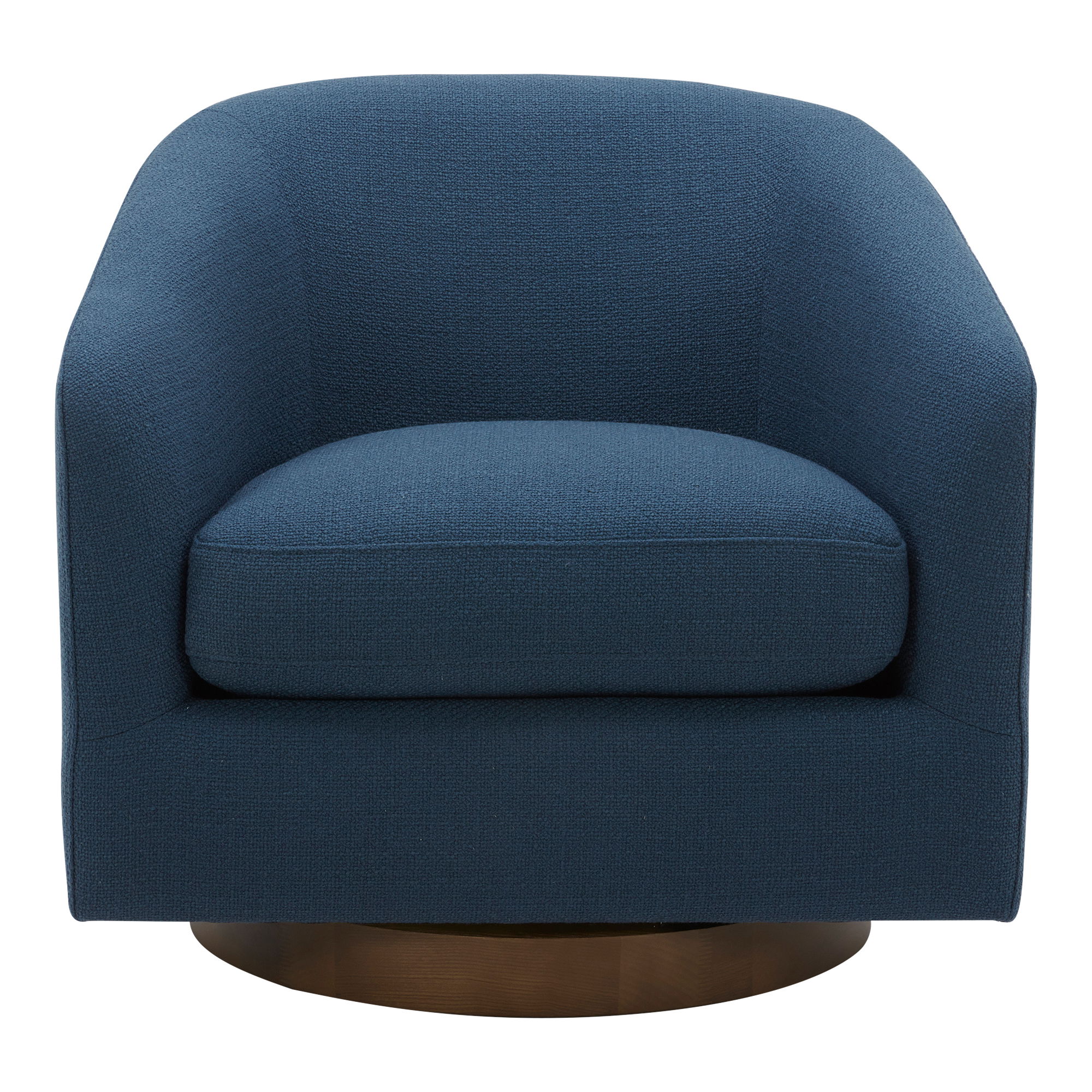 Oscy Swivel Chair Dark Atlantic Blue, Accent Chair by Moe's Home, 31" width x 28" height x 31" depth View 1