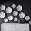 Abella Ceramic Wall Decor Set/3 White, Art by Uttermost, 17.87" width x 17.87" height x 3.87" depth thumbnail 8