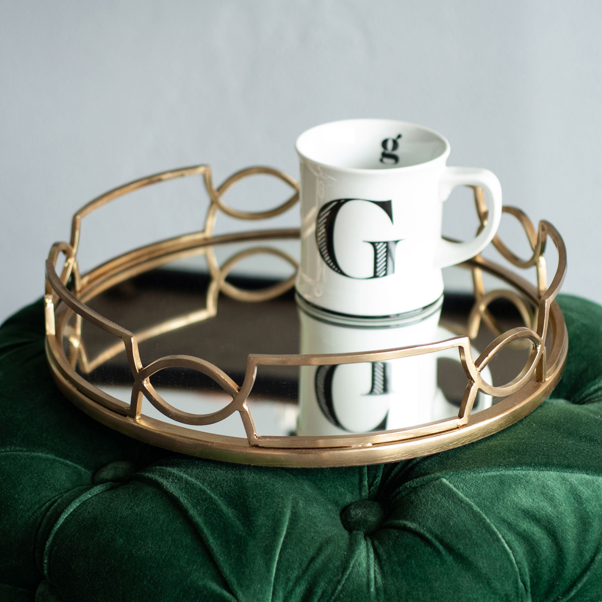 Belroy Tray, Figurines & Statue by Renwil, 2.5" height x 12" depth View 4