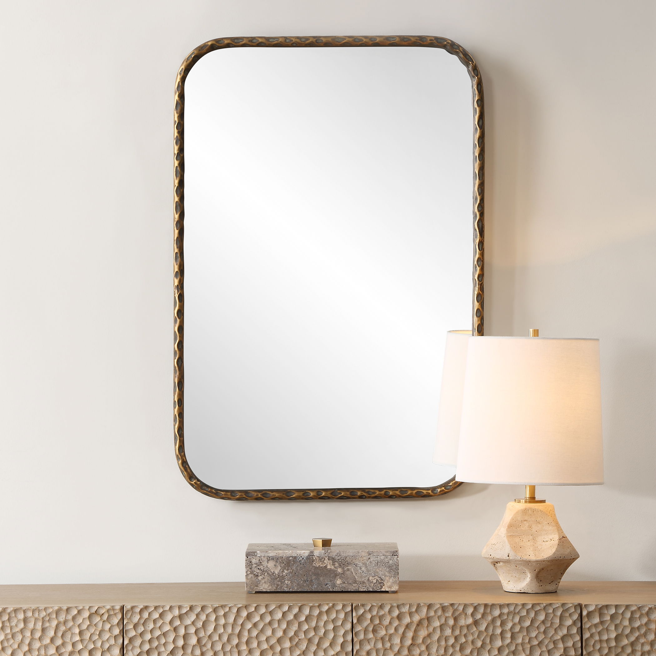 A Little Knotty Bronze Vanity Mirror large image 