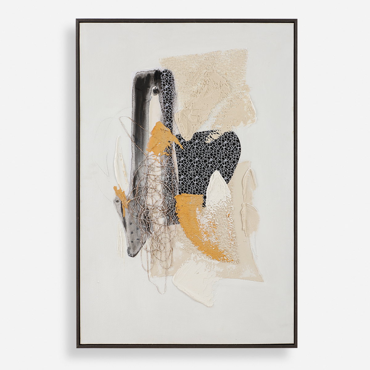 Scatter Abstract Hand Painted Canvas Art, by Uttermost, 32.5" width x 48" height x 2" depth View 1