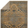 Jaipur Living Fontane JIN06 Handknotted Stripes Tan and Blue Area Rug (6'x9') thumbnail 3