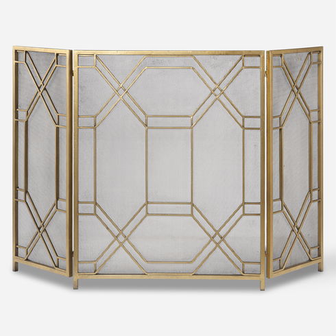 Rosen Gold Fireplace Screen